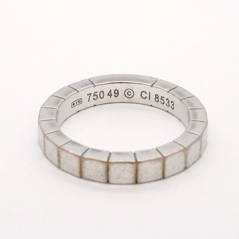 【6jgb0505】カルティエ リング ラニエール K18WG ホワイトゴールド ＃49【中古】レディース
