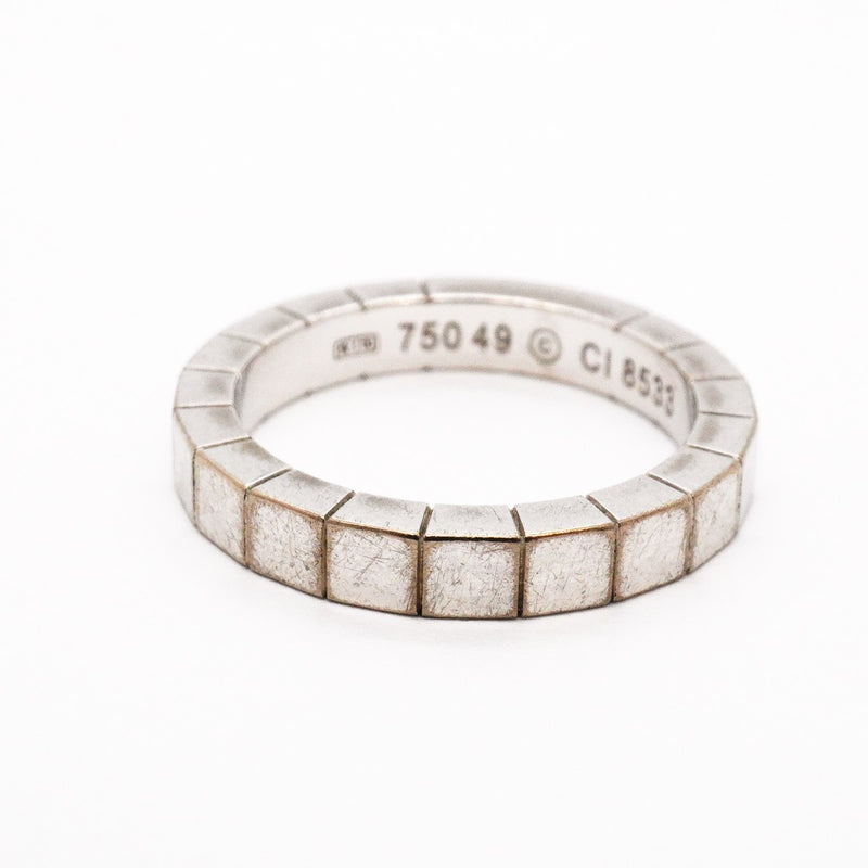 【6jgb0505】カルティエ リング ラニエール K18WG ホワイトゴールド ＃49【中古】レディース