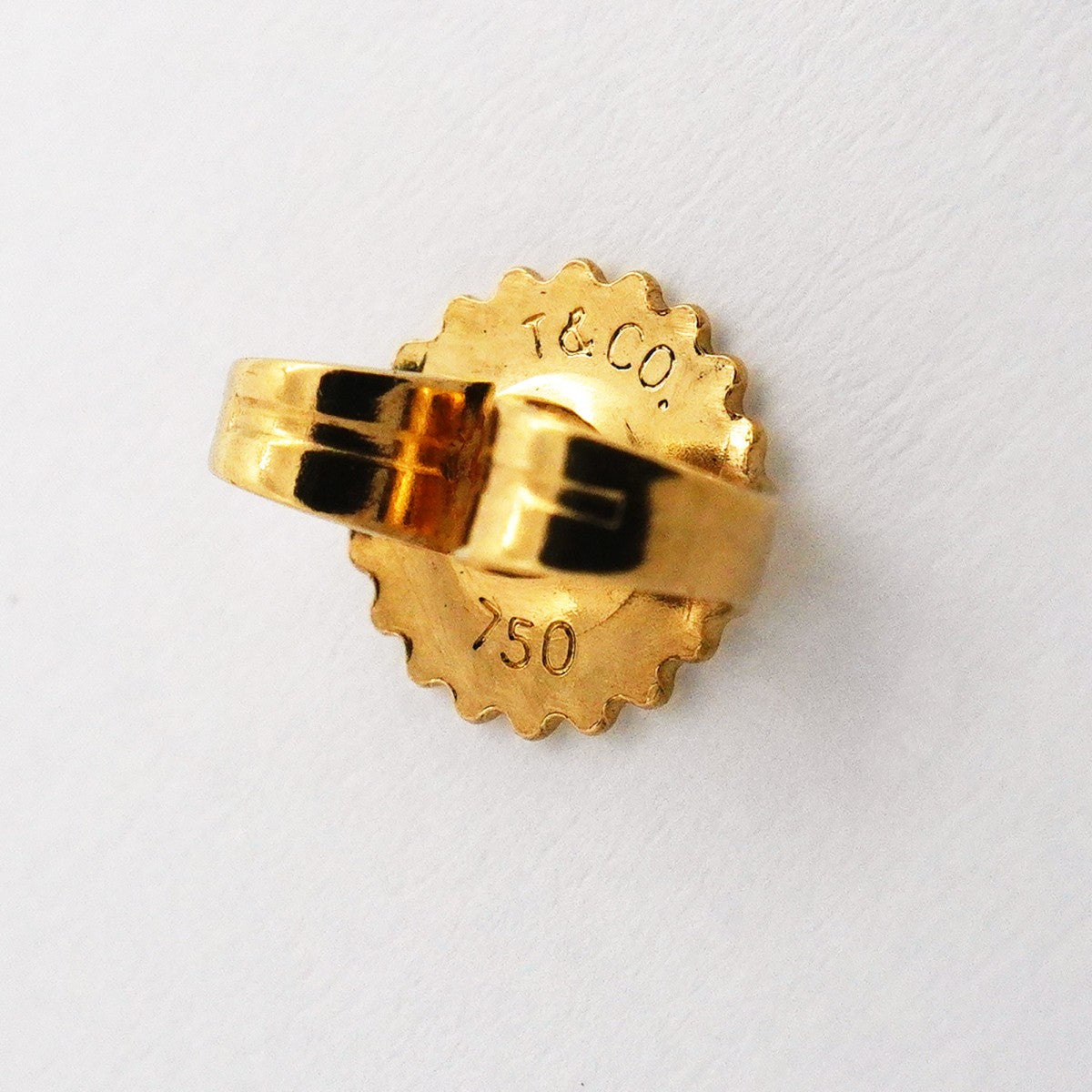 【6jgb0508】ティファニー ピアス シグネチャー/ドロップ K18YG イエローゴールド ダイヤモンド【中古】レディース