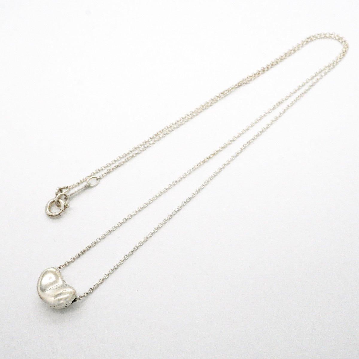 【6jgb0509】ティファニー ネックレス ビーン シルバー925【中古】レディース