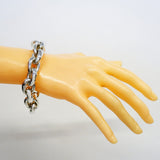 【6jgb0510】エルメス ブレスレット アクロバットGM 17コマ シルバー925【中古】メンズ