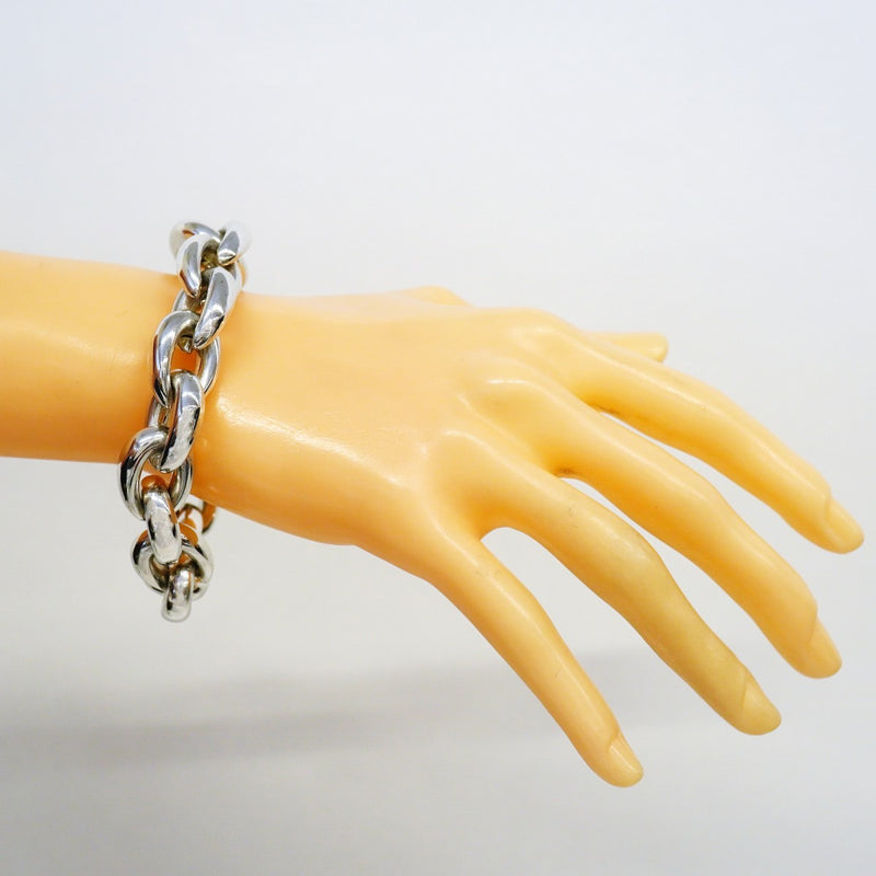 【6jgb0510】エルメス ブレスレット アクロバットGM 17コマ シルバー925【中古】メンズ