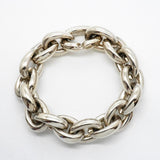 【6jgb0510】エルメス ブレスレット アクロバットGM 17コマ シルバー925【中古】メンズ
