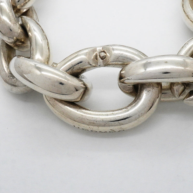 【6jgb0510】エルメス ブレスレット アクロバットGM 17コマ シルバー925【中古】メンズ