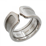【6jgb0511】カルティエ リング C2 ラージ K18WG ホワイトゴールド ＃57【中古】メンズ