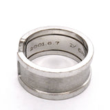 【6jgb0511】カルティエ リング C2 ラージ K18WG ホワイトゴールド ＃57【中古】メンズ