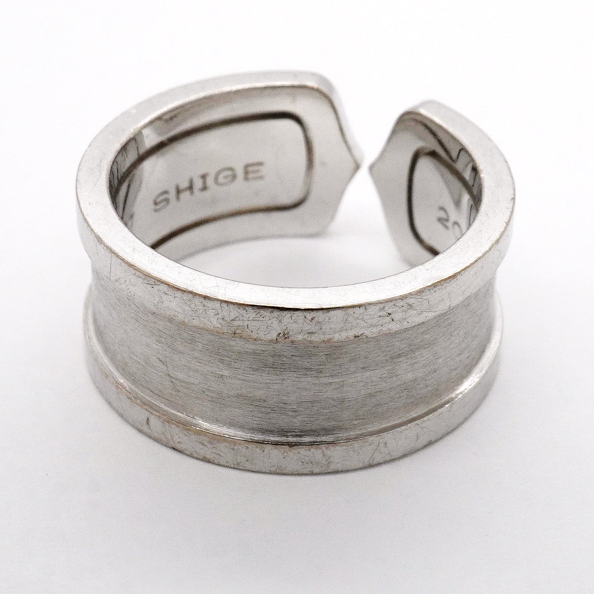 【6jgb0511】カルティエ リング C2 ラージ K18WG ホワイトゴールド ＃57【中古】メンズ