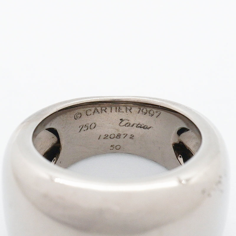 【6jgb0512】カルティエ リング ヌーベルバーグ K18WG ホワイトゴールド ＃50【中古】メンズ レディース ユニセックス
