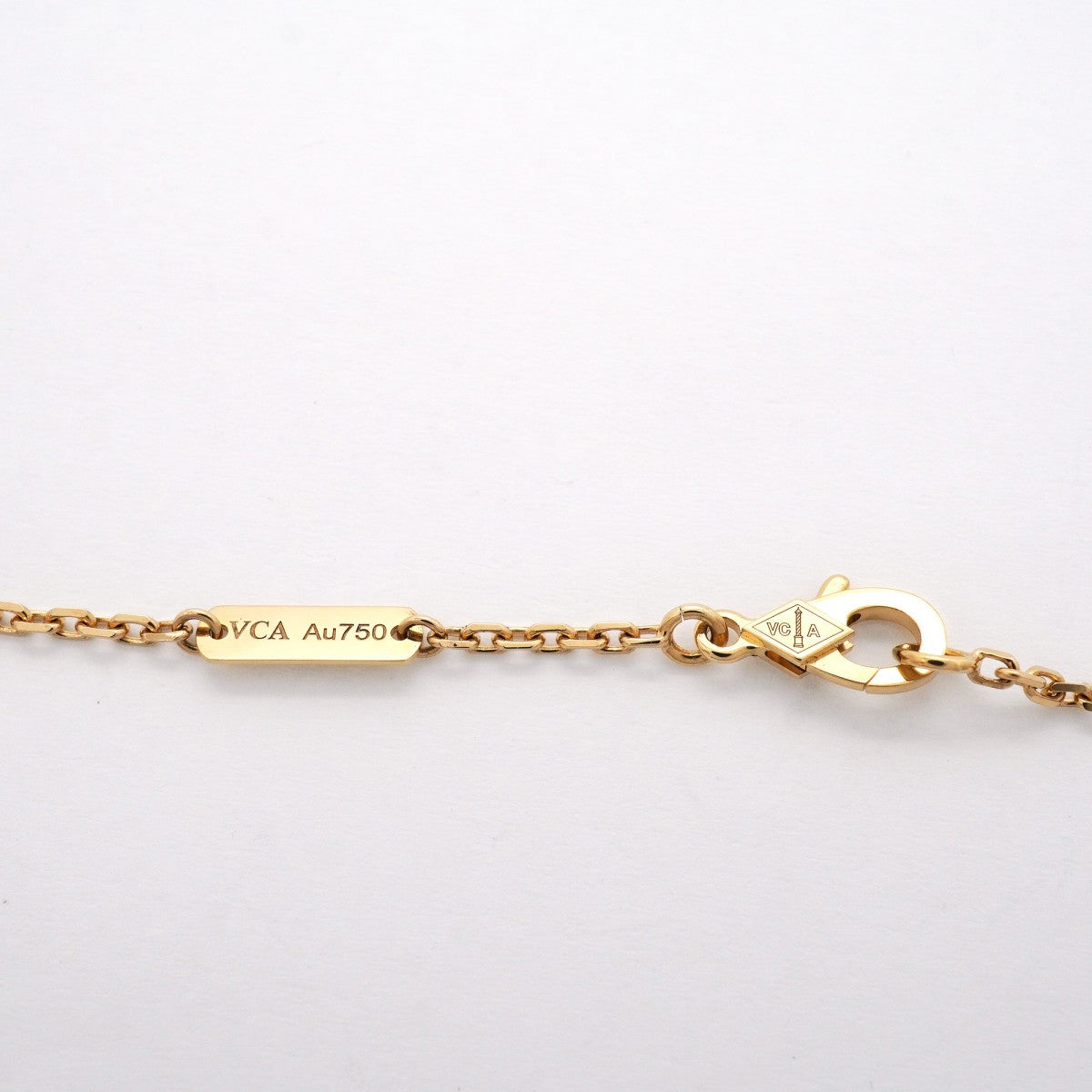 【6jgb0513】ヴァンクリーフ＆アーペル ネックレス ドゥ パピヨン K18YG イエローゴールド ダイヤモンド【中古】レディース