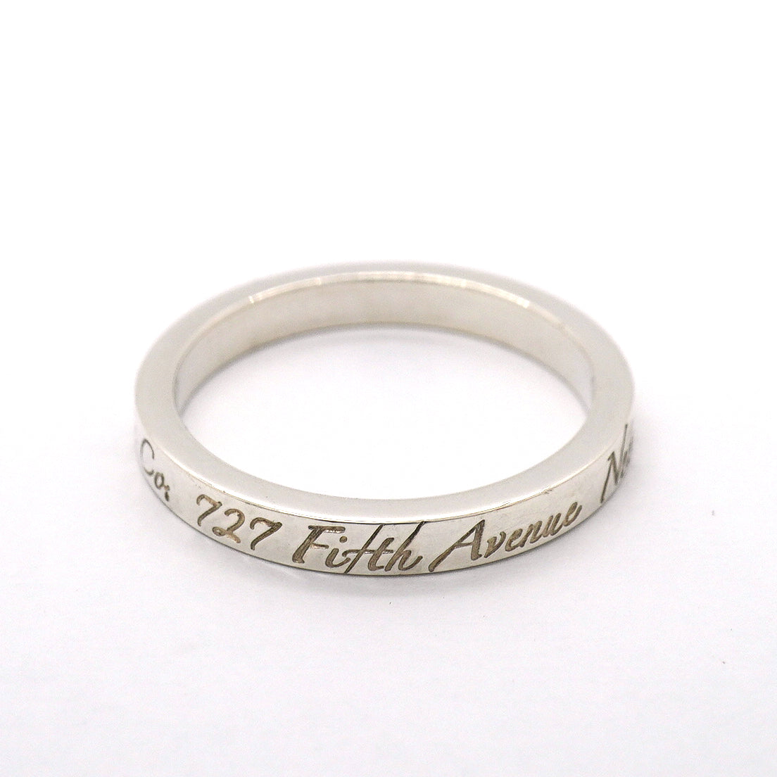 【6jgb0515-k】ティファニー リング ノーツ シルバー925 18.5号【中古】メンズ