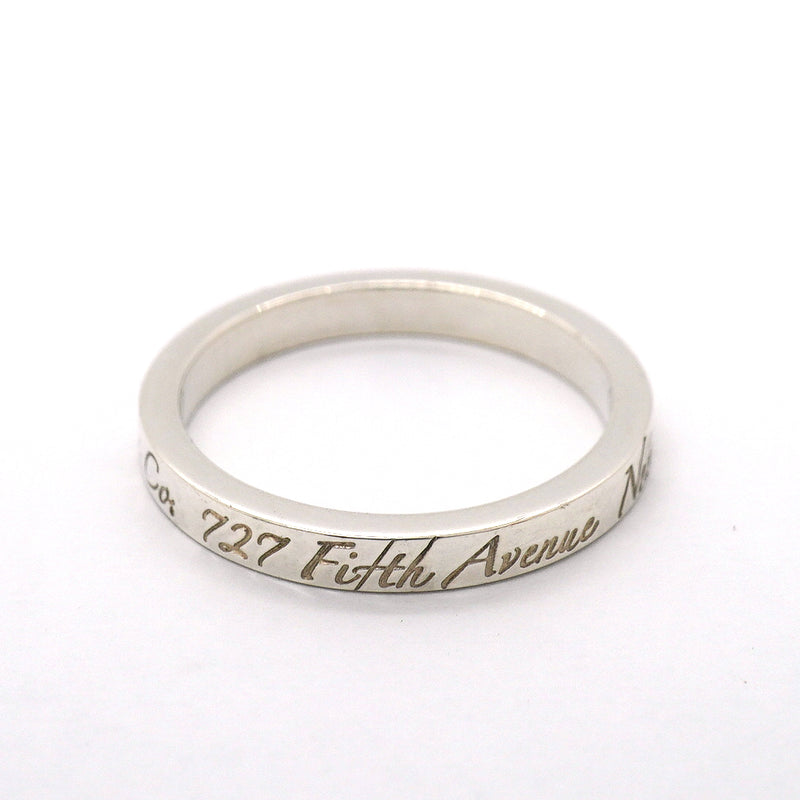 【6jgb0515-k】ティファニー リング ノーツ シルバー925 18.5号【中古】メンズ