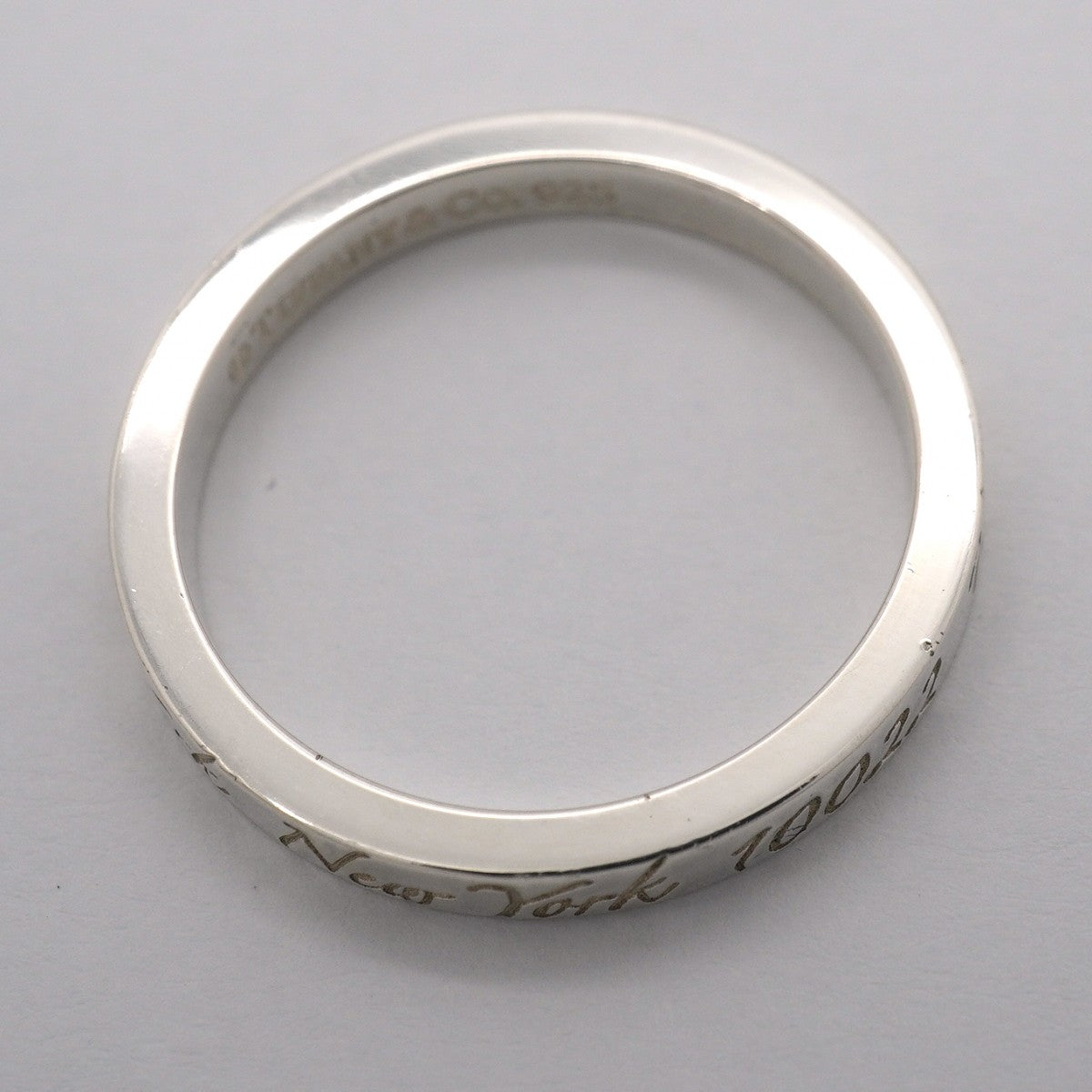 【6jgb0515-k】ティファニー リング ノーツ シルバー925 18.5号【中古】メンズ