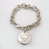 【6jgb0517-k】ティファニー ブレスレット リターントゥ 丸型 サークル シルバー925【中古】レディース