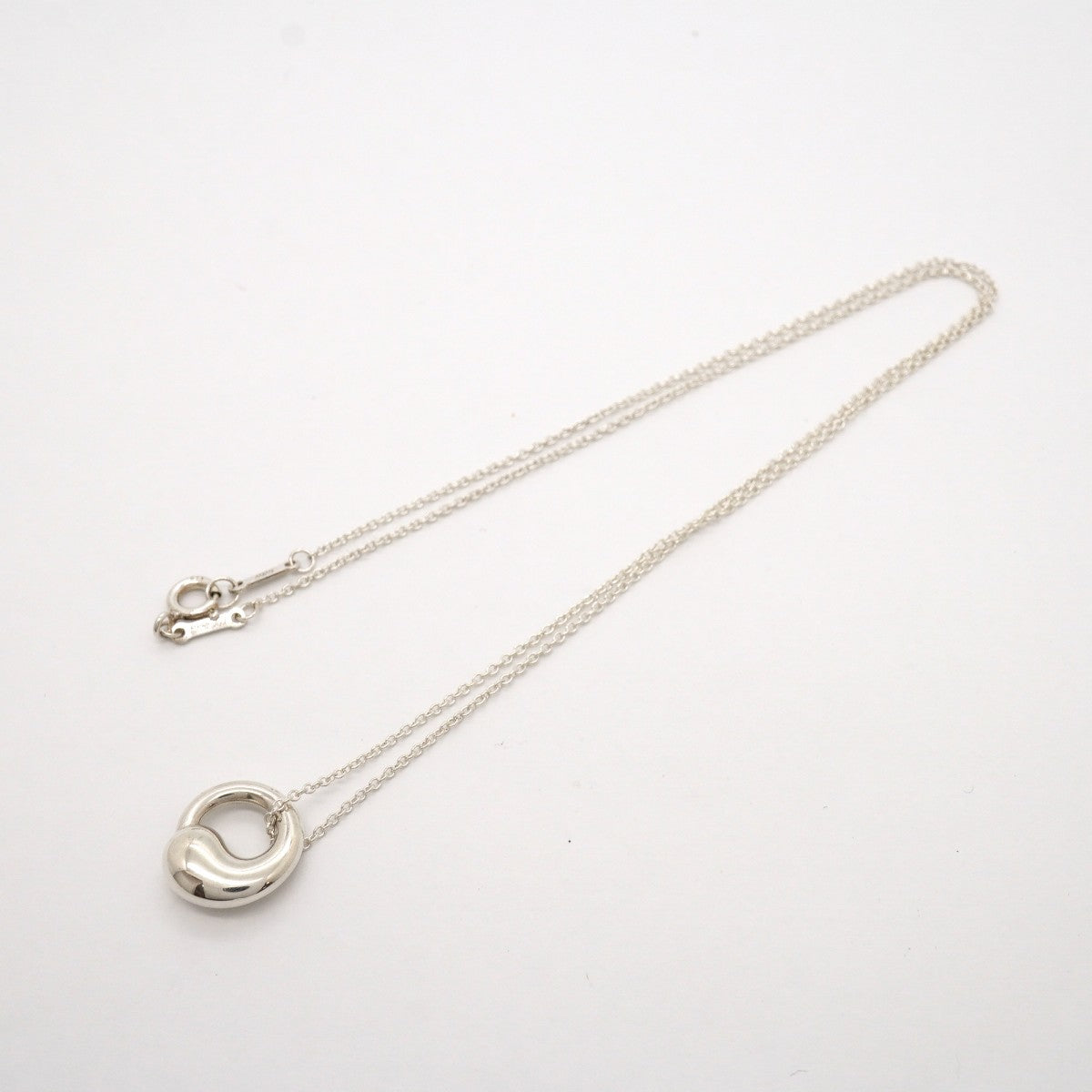【6jgb0519-k】ティファニー ネックレス エターナルサークル シルバー925【中古】レディース