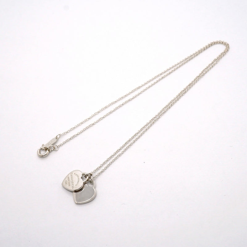 【6jgb0520-k】ティファニー ネックレス ダブルリターントゥハート シルバー925【中古】レディース