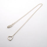 【6jgb0523-k】ティファニー ネックレス オープンハート シルバー925【中古】レディース