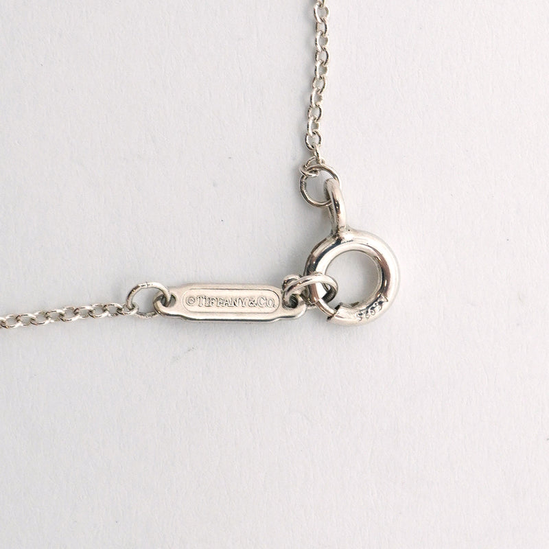 【6jgb0524-k】ティファニー ネックレス ダブルリターントゥハート シルバー925 ブルー【中古】レディース