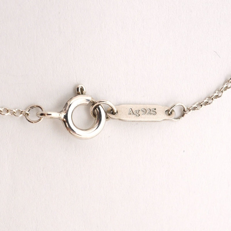 【6jgb0524-k】ティファニー ネックレス ダブルリターントゥハート シルバー925 ブルー【中古】レディース