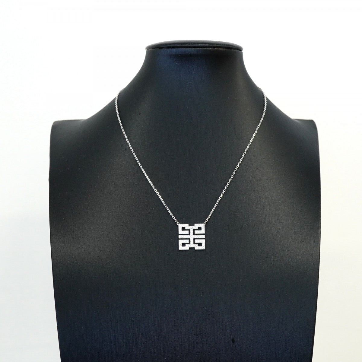 【6jgb0527】カルティエ ネックレス ウィッシュノット K18WG ホワイトゴールド ダイヤモンド【中古】レディース