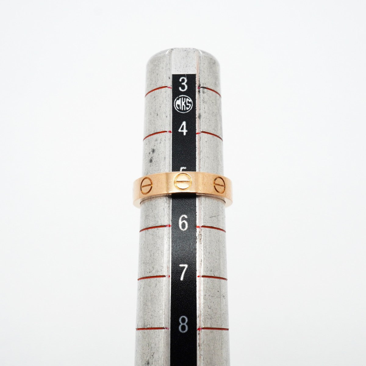 【6jgb0529】カルティエ リング ミニラブ K18PG ピンクゴールド ＃45【中古】レディース