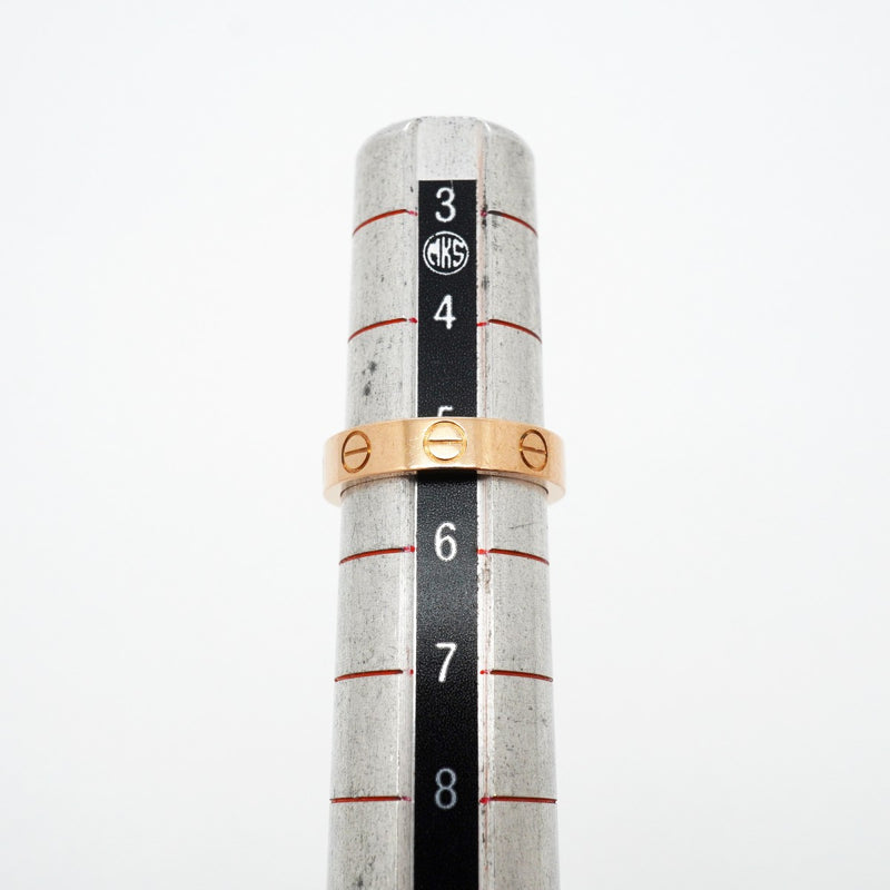 【6jgb0529】カルティエ リング ミニラブ K18PG ピンクゴールド ＃45【中古】レディース