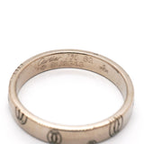 【6jgb0531】カルティエ リング ハッピーバースデー K18WG ホワイトゴールド ＃62【中古】メンズ