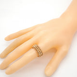 【6jgb0533】カルティエ リング クラッシュ/ダブル K18PG ピンクゴールド ＃55【中古】メンズ レディース ユニセックス