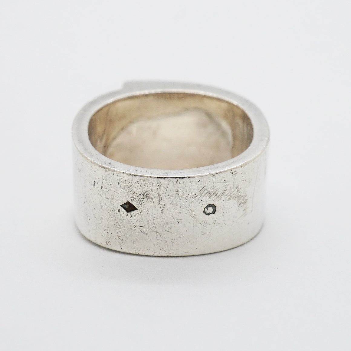 【6jgb0540】エルメス リング キャンディ シルバー925 ブルー ＃52【中古】レディース