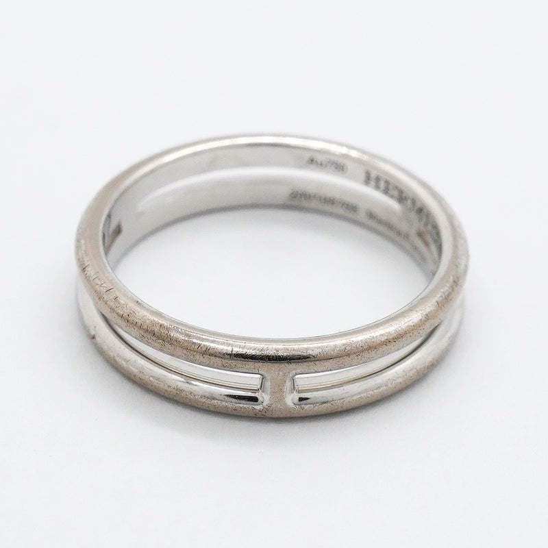 【6jgb0542】エルメス リング アリアンヌ K18WG ホワイトゴールド ＃47【中古】レディース