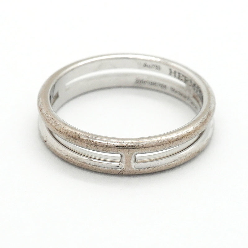 【6jgb0542】エルメス リング アリアンヌ K18WG ホワイトゴールド ＃47【中古】レディース