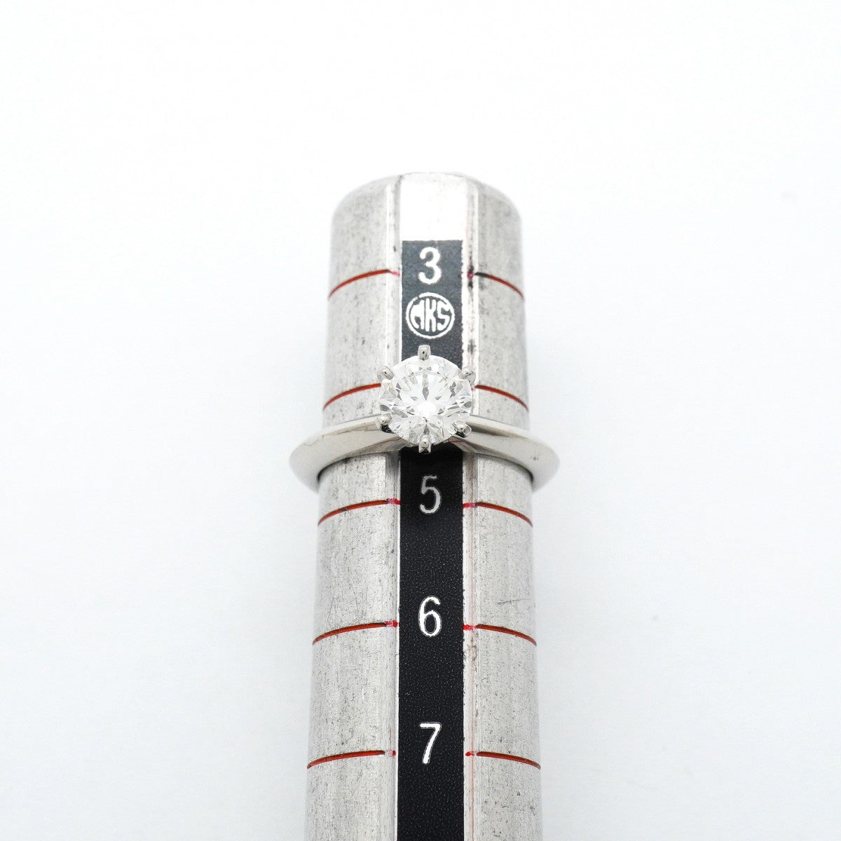 【6jgb0544】ティファニー リング ソリティア 1PD Pt950 プラチナ ダイヤモンド 0.73ct 4.5号【中古】レディース
