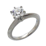 【6jgb0544】ティファニー リング ソリティア 1PD Pt950 プラチナ ダイヤモンド 0.73ct 4.5号【中古】レディース