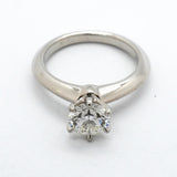 【6jgb0544】ティファニー リング ソリティア 1PD Pt950 プラチナ ダイヤモンド 0.73ct 4.5号【中古】レディース