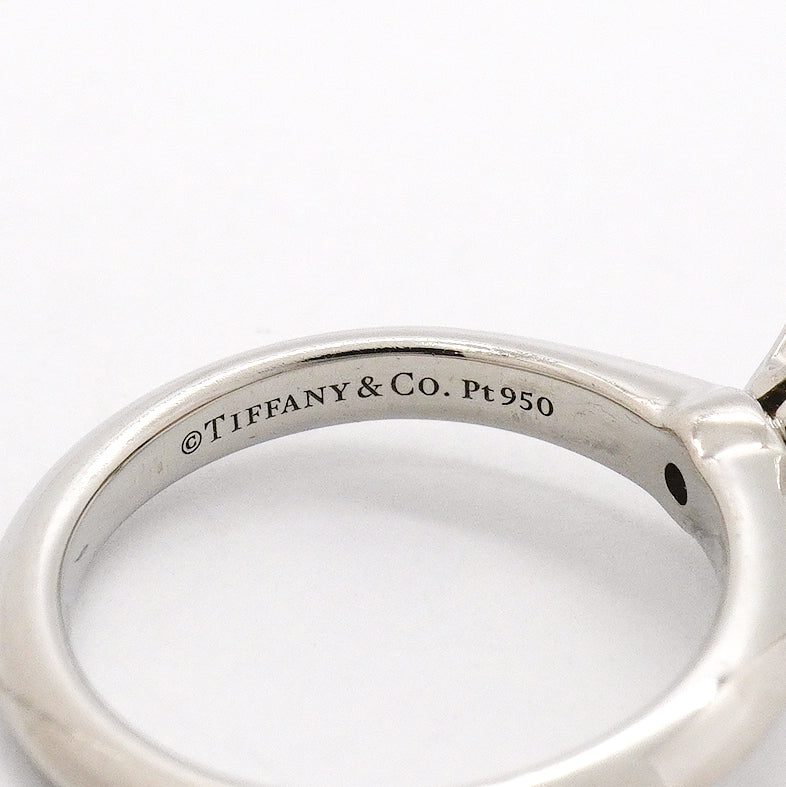 【6jgb0544】ティファニー リング ソリティア 1PD Pt950 プラチナ ダイヤモンド 0.73ct 4.5号【中古】レディース