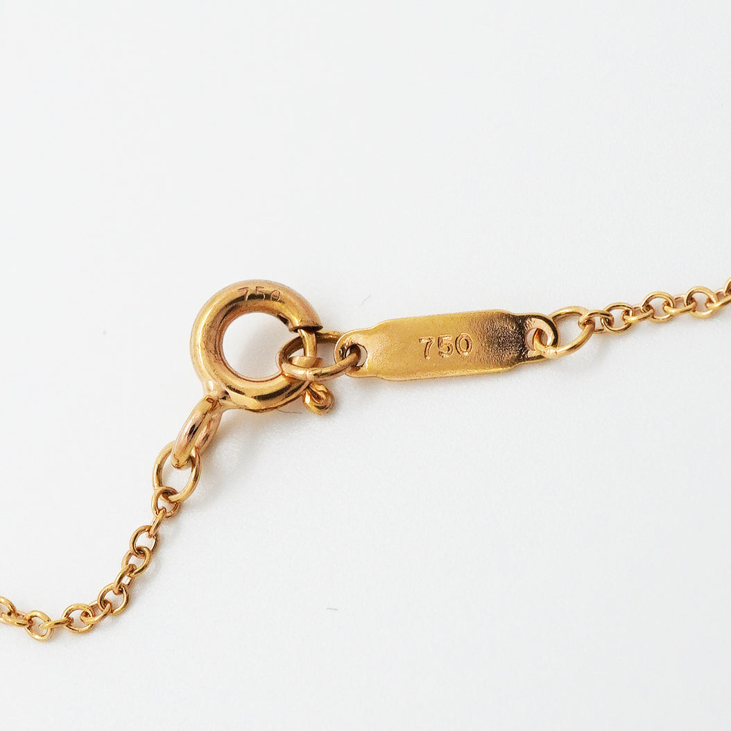【6jgb0546】ティファニー ネックレス オーバルキー K18PG ピンクゴールド【中古】レディース