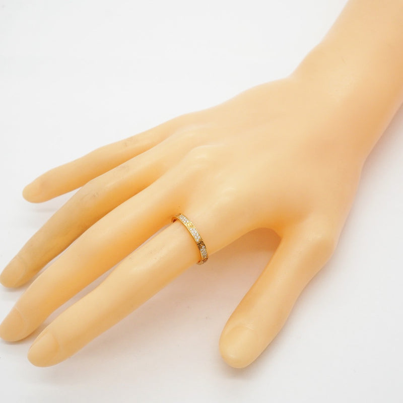 【6jgb0548】カルティエ リング ミニラブ パヴェ K18YG イエローゴールド ダイヤモンド ＃54【中古】レディース