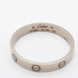 【6jgb0551】カルティエ リング ミニラブ K18WG ホワイトゴールド ＃65【中古】メンズ