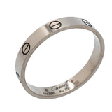 【6jgb0551】カルティエ リング ミニラブ K18WG ホワイトゴールド ＃65【中古】メンズ