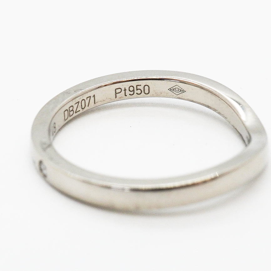 【6jgb0552】カルティエ リング バレリーナ 3PD Pt950 プラチナ ダイヤモンド ＃48【中古】レディース