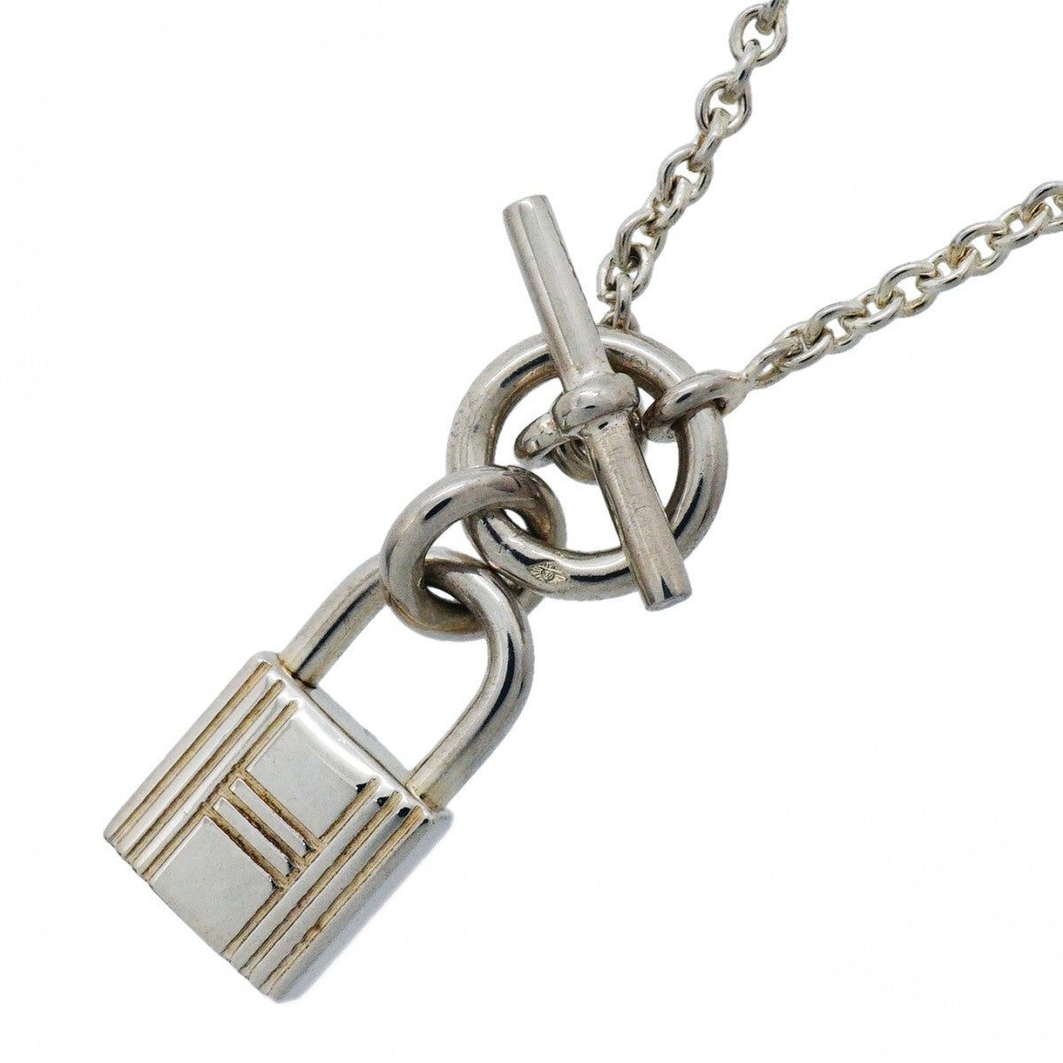 【6jgb0557】エルメス ネックレス アミュレット/カデナ シルバー925【中古】レディース