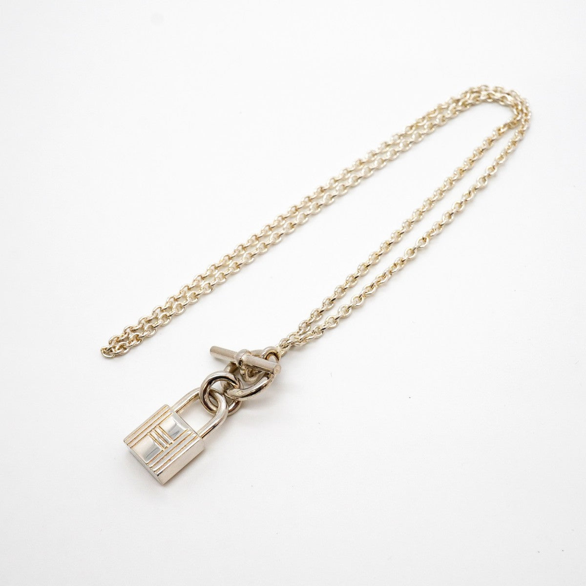 【6jgb0557】エルメス ネックレス アミュレット/カデナ シルバー925【中古】レディース