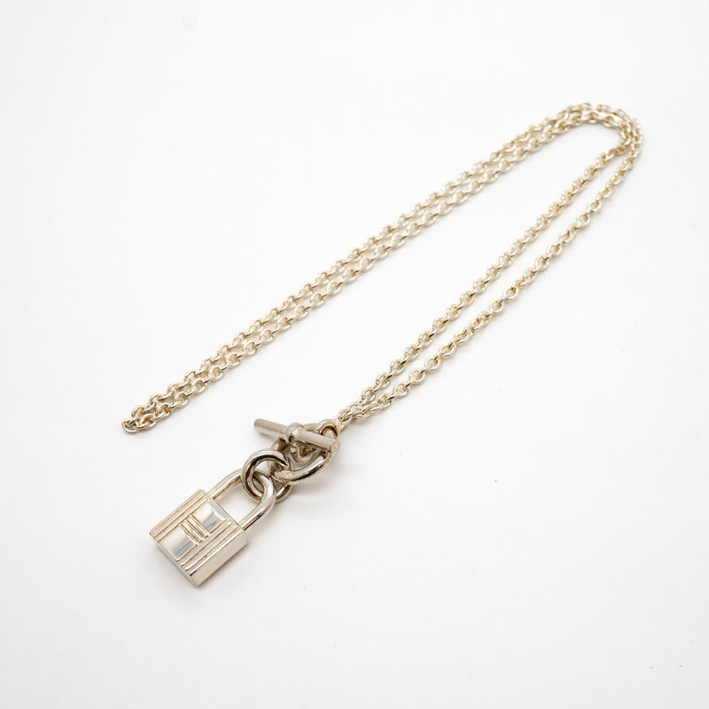 【6jgb0557】エルメス ネックレス アミュレット/カデナ シルバー925【中古】レディース