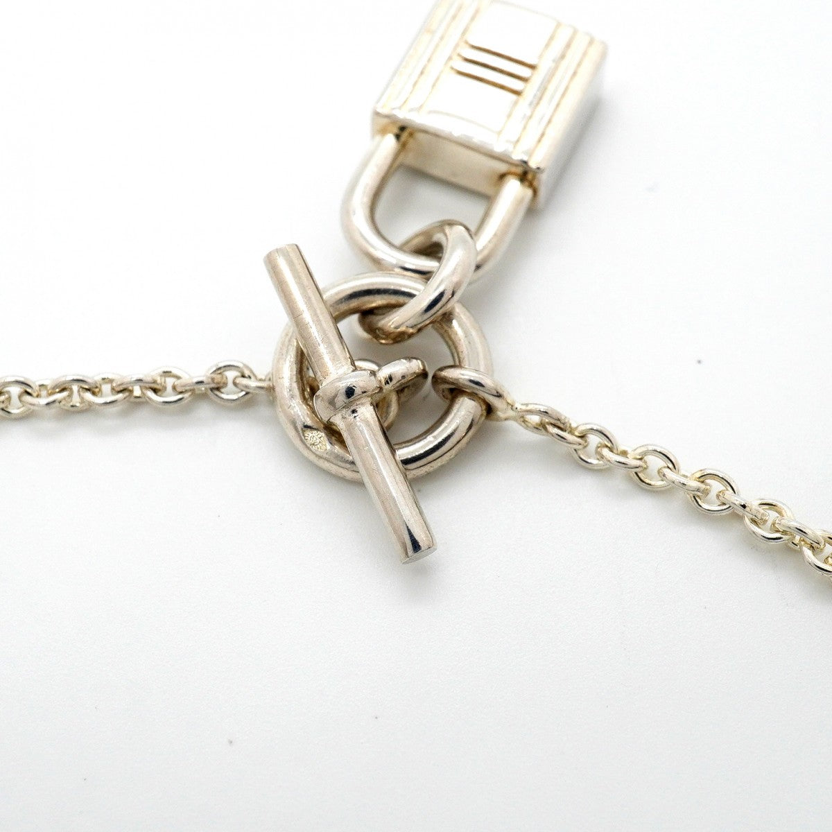 【6jgb0557】エルメス ネックレス アミュレット/カデナ シルバー925【中古】レディース