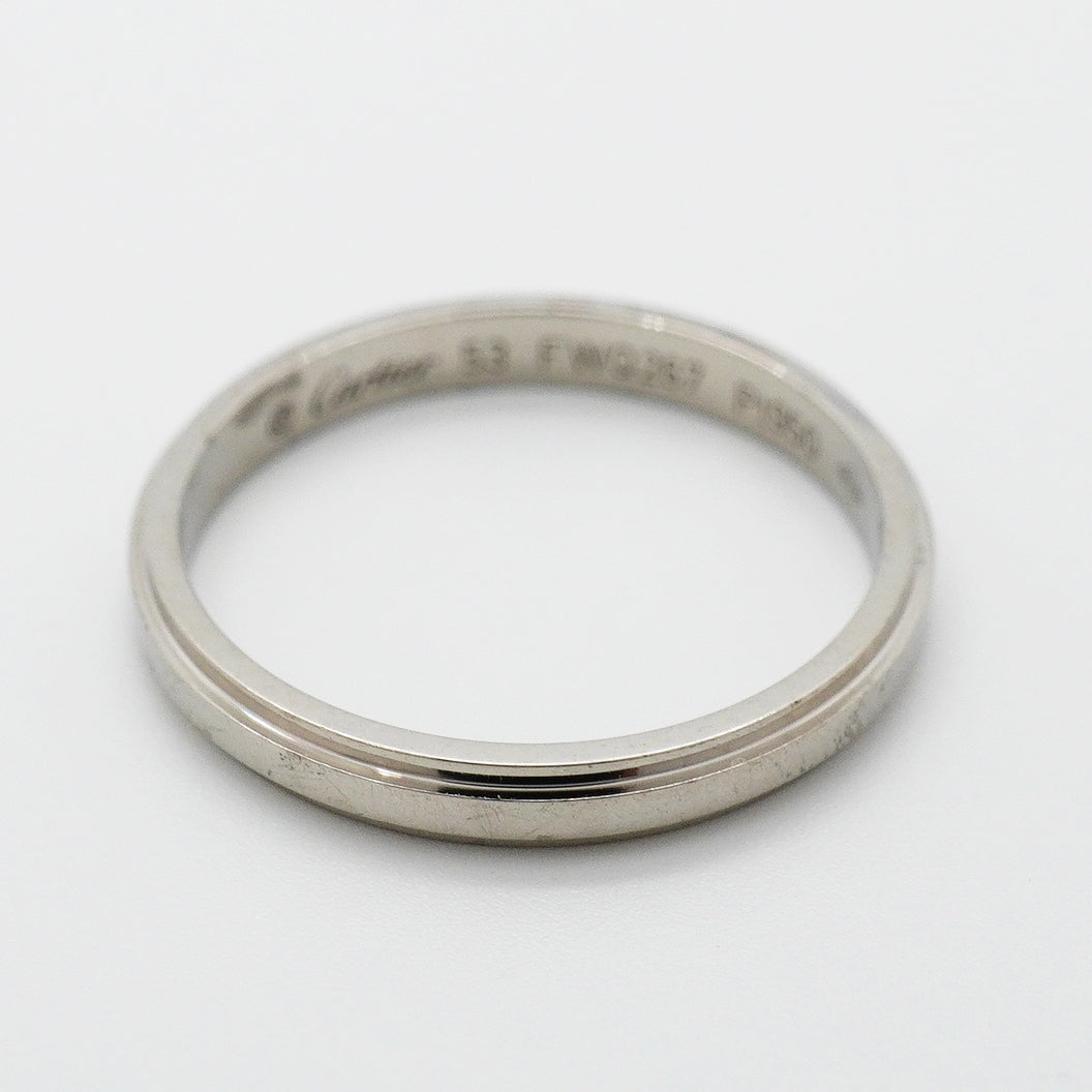 【6jgb0560】カルティエ リング ダムール Pt950 プラチナ ＃53【中古】レディース