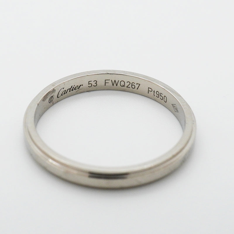 【6jgb0560】カルティエ リング ダムール Pt950 プラチナ ＃53【中古】レディース