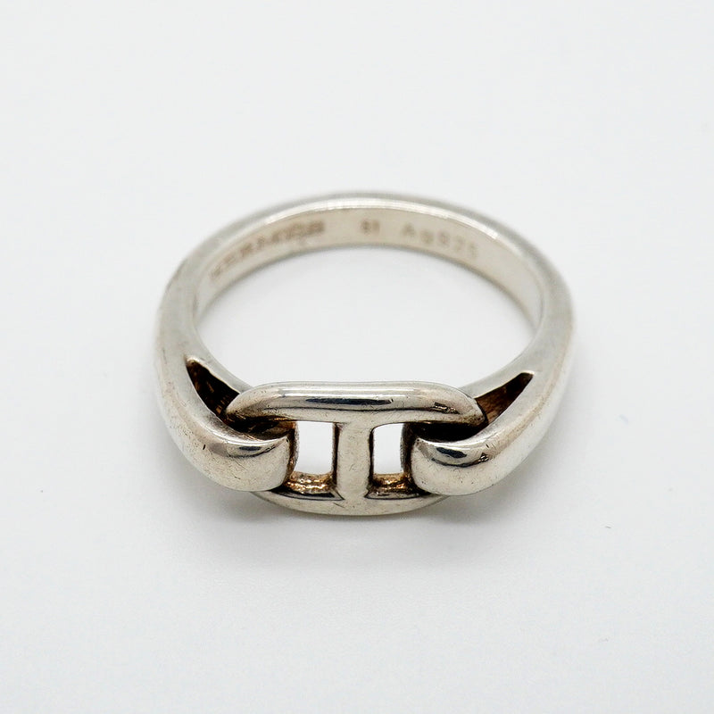 【6jgb0561】エルメス リング シェーヌダンクル シルバー925 ＃51【中古】レディース