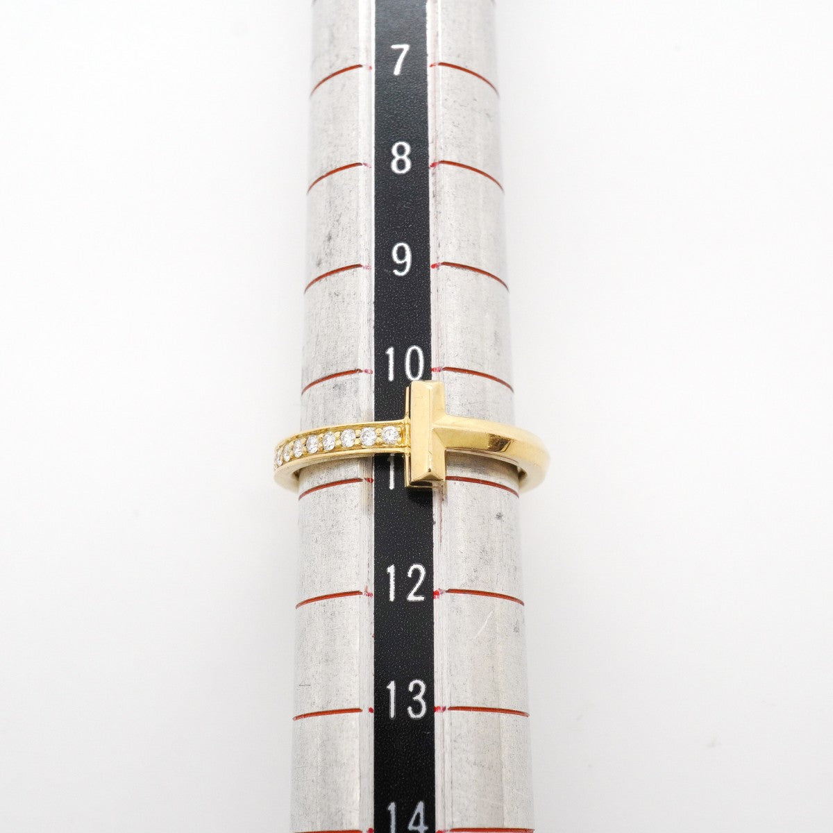 【6jgb0563】ティファニー リング Tワン K18YG イエローゴールド ダイヤモンド 0.08ct 10.5号【中古】レディース
