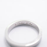 【6jgb0573】カルティエ リング Cドゥ 2PD Pt950 プラチナ ダイヤモンド ＃47【中古】レディース