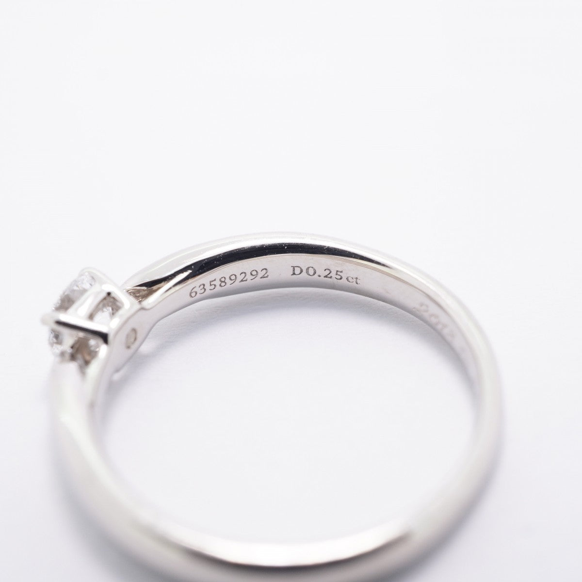 【6jgb0574】ティファニー リング ハーモニー 1PD Pt950 プラチナ ダイヤモンド 0.25ct 6.5号【中古】レディース
