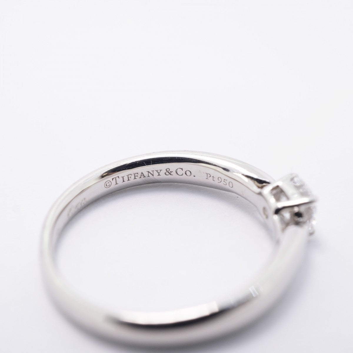 【6jgb0574】ティファニー リング ハーモニー 1PD Pt950 プラチナ ダイヤモンド 0.25ct 6.5号【中古】レディース